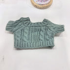 25cm barcelona bear clothes / Green twist sweater