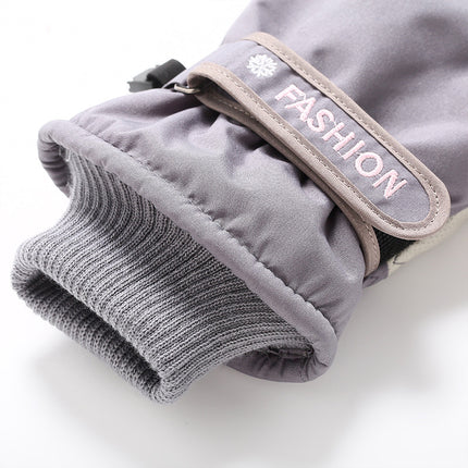 New winter gloves outdoor riding mountaineering plus velvet padded non-slip touch screen gloves wholesale men's and women's ski gloves