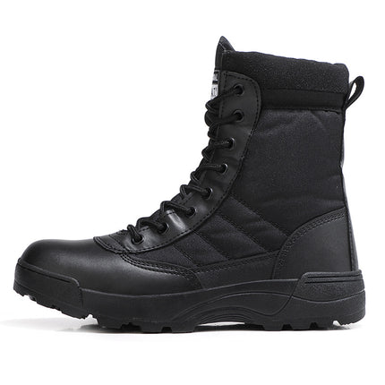 Manufacturer's Ready-Made Safety Shoes, Wear-Resistant Soft Soles, New Military Boots, Men's Anti-Smash, Anti-Puncture, Breathable, Lightweight Hiking Shoes