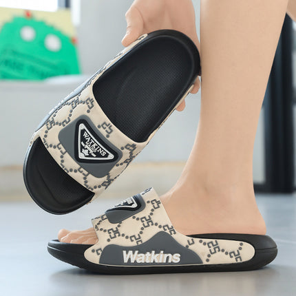 Cross-Border Plus-Size Internet Celebrity Slippers, Summer Trendy Brand Outer Wear, Couple Style, Home Bathing, Beach Slippers