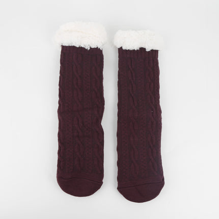Europe and the United States cross-border thickened fleece-lined dispensing non-slip socks sleep socks carpet floor socks warm Socks autumn and winter
