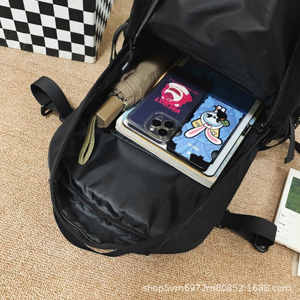 Japanese-Style Trendy Functional Backpack Men's Large Capacity Travel Bag for College Students Casual Men's Bag