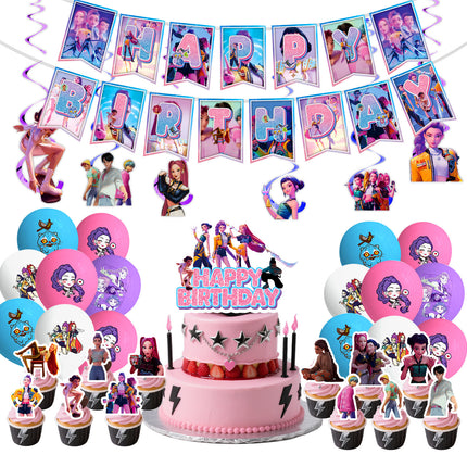 Amazon's New Pop Hunter Witch Group Theme Birthday Party Supplies Set Paper Plate Tissue Tablecloth Decoration