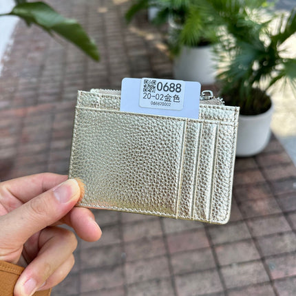 Double-sided Driver's License Multi-card Slot Genuine Leather Zipper Card Bag Top Layer Cowhide Men's Thickened Light Luxury Women's Small Coin Purse Case