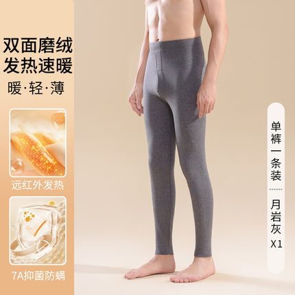 Autumn Silk Warm Women's Pants Autumn and Winter German Velvet AB Surface Sanding Men's and Women's All-match Anti-bacterial Autumn Clothes and Pants Base