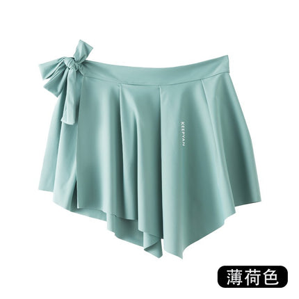 Yoga Pants Covering Skirt 2024 New Fart Curtain Women's One-piece Hip Covering Skirt Cover Fitness Dance Base Half-length Apron