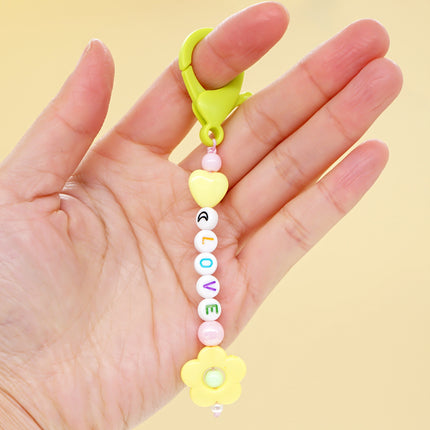 Factory direct supply handmade beaded mobile phone lanyard bluetooth speaker lanyard flashlight fan selfie stick U disk sling