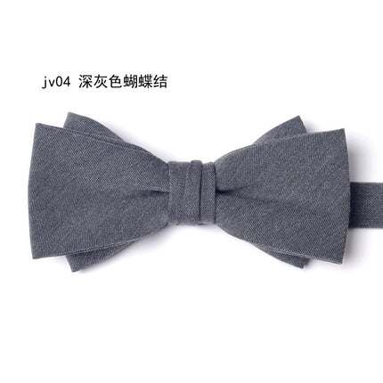 Wheat Gold Velvet Bow Tie Men's Formal Banquet Knot Wedding Groom Groomsman Dress British Bow Knot-Free