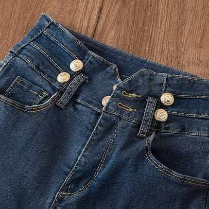 Women's high waist jeans Summer 2024 New Slim Fit Skinny Black gray pencil pencil pants for women