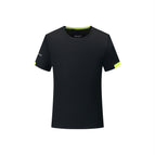 round neck checkered quick-dry black / S