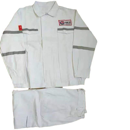 Middle-Aged Sinopec Workwear Welder Workshop Cotton Suit Men's Electric Welding Anti-Scalding Wear-Resistant Labor Protection Clothing Cotton Men's Long-Sleeve Clothing
