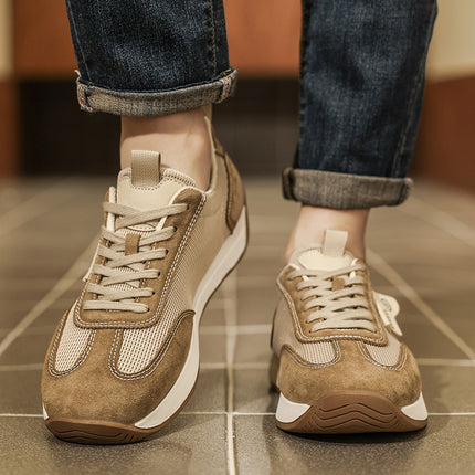 Men's Shoes 2025 Spring New Sports Casual Shoes Men's Versatile Trendy Thick-Soled Training Jogging Shoes