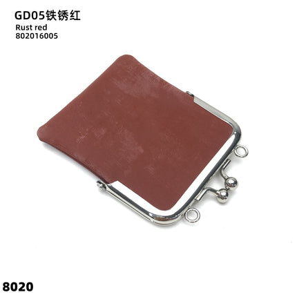 Satin Single Piece Mini Genuine Leather Coin Purse Lipstick Small Bag Buckle Storage Bag Open Buckle Crossbody Headset Bag