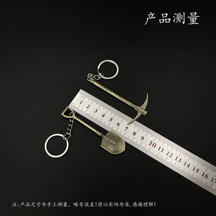 Tomb Raider Notes Series Peripheral Luoyang Shovel Manuscript Shovel Alloy Ornament Model Keychain Pendant Ornament Toy