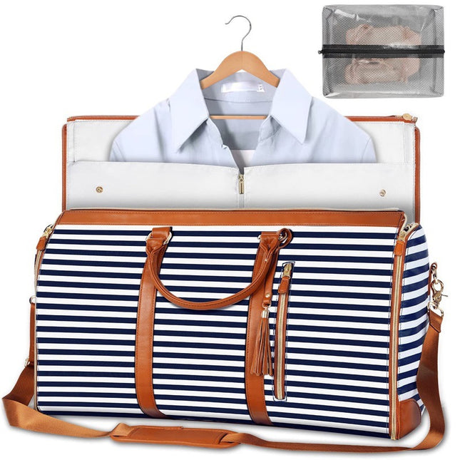 Foreign trade new ladies folding suit travel bag multi-functional storage bag large capacity large PU hand luggage bag