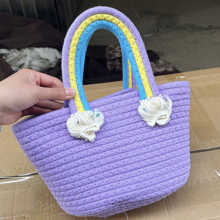 Woven Cotton Bag Women / Sac Tressé Coton Femme