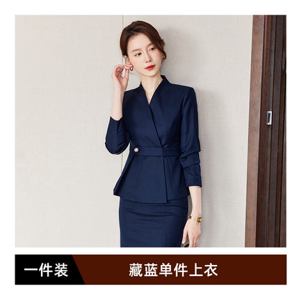 High-end professional suit female fashion temperament goddess fan formal wear formal wear manager jewelry store sales department overalls female