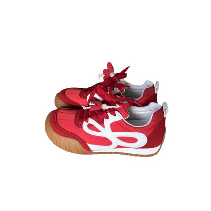 Genuine Leather Moral Training Shoes for Women 2025 Autum New Versatile Color Matching Ugly Big Toe Shoes Casual Sports Shoes Thick-Soled Sneakers