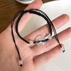 Ice-through safety buckle black bracelet