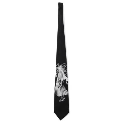 Yamamoto Print Junji Ito Unisex Comic Tie Black in Stock