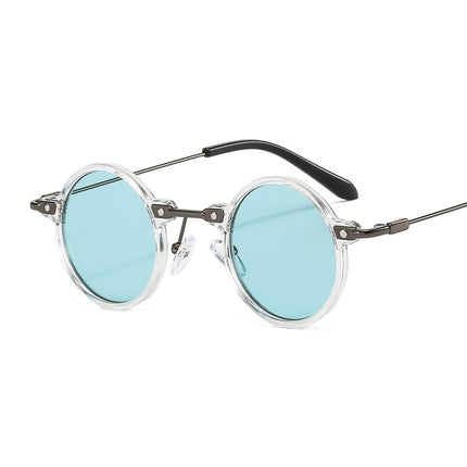 Cross-border retro steampunk trend small frame round frame prince glasses sunglasses personality hip-hop sunglasses factory direct sales