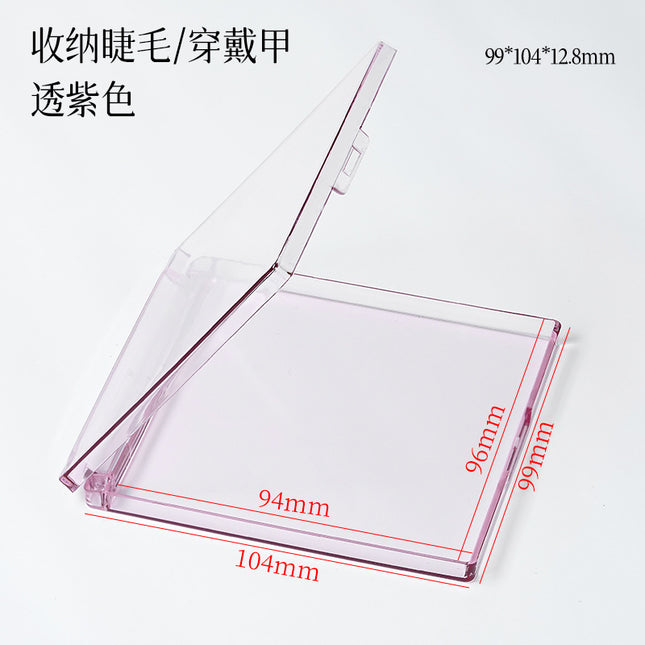 New Eyelash Packaging Box, False Eyelash Storage Box, Transparent Packaging Box/Wearing Nail Box, Size 10*10