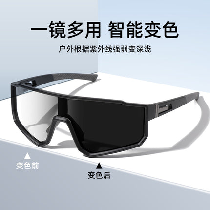 New European and American Style Large-Frame Outdoor Sports Glasses for Men and Women, Mountaineering Fashion Cycling Goggles, Sunglasses, Cycling Sunglasses