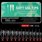 Short water drop (550 pieces/box of inner frosted nail)