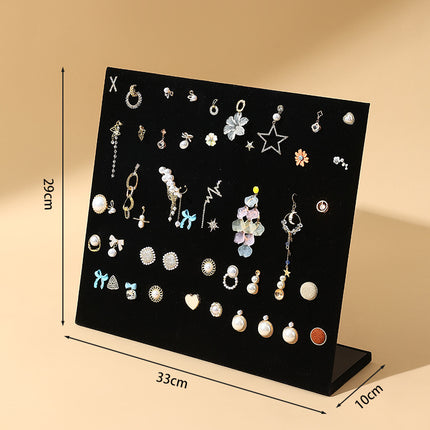 In-Stock Velvet Earring and Stud Display Board Necklace Bracelet Storage Rack Creative Jewelry Rack Accessory Stall Live Streaming Rack
