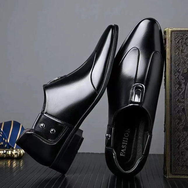 Men's Leather Shoes Soft Leather Soft Bottom Business Casual Men's Shoes Work Security Work Dad Shoes Wholesale Drop Shipping