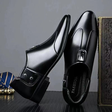 Men's Leather Shoes Soft Leather Soft Bottom Business Casual Men's Shoes Work Security Work Dad Shoes Wholesale Drop Shipping