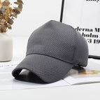 Large mesh baseball cap - gray / Adjustable 56-65