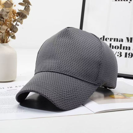 Summer Lightweight Mesh Quick-Dry Baseball Cap for Men 2026 New Large Head Circumference Sun Protection Breathable Sunshade Cap