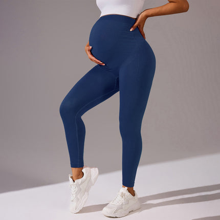 Factory Direct Hip Breathable Super Elastic Waist Protection High Waist Seamless plus size Yoga Pants Pregnant Women Leggings