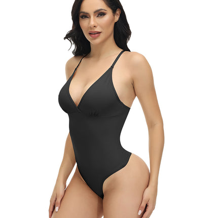 Cross-Border New Product European and American Plus-Size Shapewear Bodysuit Tummy Control Waist Cincher Body Shaping Underwear Elastic Tight-Fitting Garment