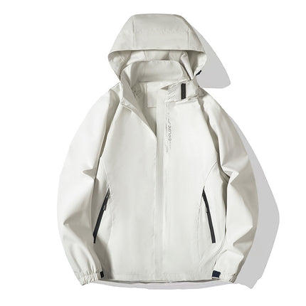 Outdoor sports clothing silver fox velvet liner windproof waterproof men and women with the same style three-in-one work clothes logo
