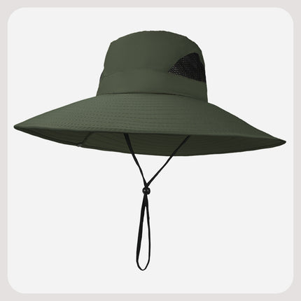 Summer Popular Fisherman Hat Solar Double Fan Rechargeable Hat Cross-Border Wholesale Sunshade and Sun Protection Essential for Fishing