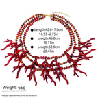 Three-layer retro dark red model