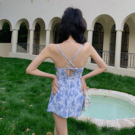 2022 New Women's one-part bikini swimsuit Sling Style Back Cross Sexy Slim Swimsuit