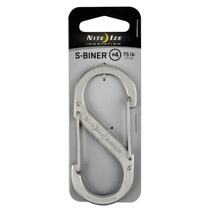 American NiteIze Naiai stainless steel 8-character buckle mountaineering buckle outdoor large multi-function quick hanging key buckle buckle
