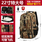 027 camouflage 80l + shoe compartment / With combination lock