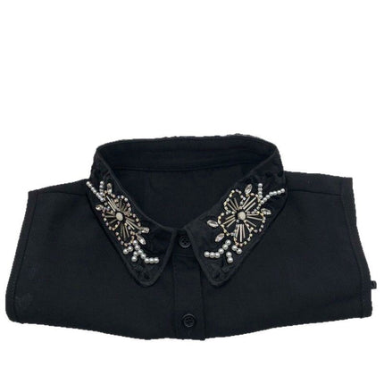 Temperament boutique white handmade garment collar inside warm fake collar women's fashion new foreign trade collar women