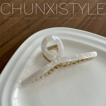 High-grade acetate hairpin for Women summer 2023 New elegant back head clip shark clip hairpin headdress