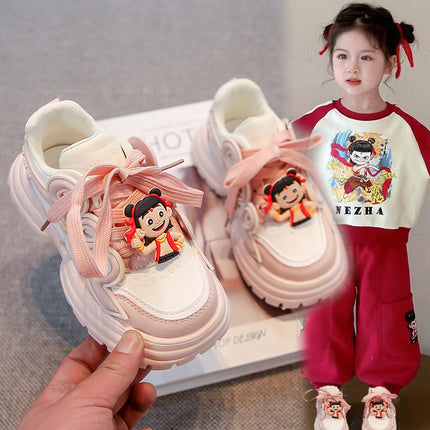 Which magic children's sneaker 2025 spring and autumn new girls' shoes cartoon children's baby shoes casual shoes