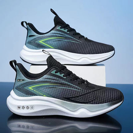 Cross-Border Autumn Running Shoes New Model for High School Entrance Examination Physical Test Ultra-Light Running Shoes Mesh Breathable Middle School Student Sports Shoes Men's Shoes
