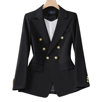 Zihong Zihong Suit suit Women's White Fashion Dress Suit High-end Temperament Goddess Fan suit 8017