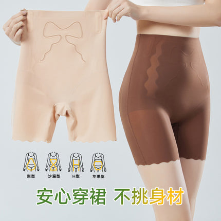 Summer 1607 Light Cool Skin Invisible Liquid Foundation Nylon Jelly Strip Body Shaping Hip-lifting High Waist Base-on Belly Tinting Underwear