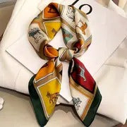 70 Silk Scarf Square Scarf High-end Korean Style Fashion All-match Professional Silk Small Scarf Retro Printed Silk Scarf for Women