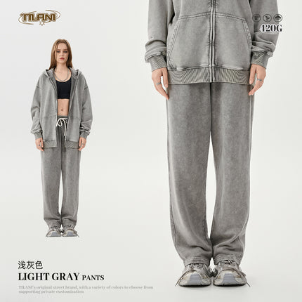 TILANI Batik Heavy 420g Hooded Sweater Casual Sportswear suit Men's and Women's Hoodie Sweater Two-Piece Set
