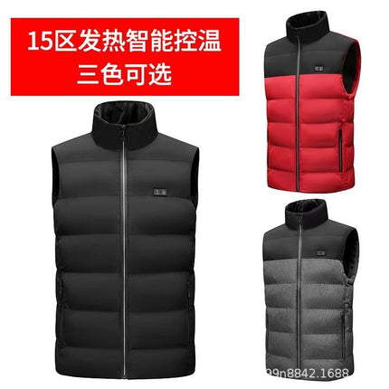 Factory Direct supply new heating vest cross-border intelligent heating vest electric heating men and women heating constant temperature heating vest